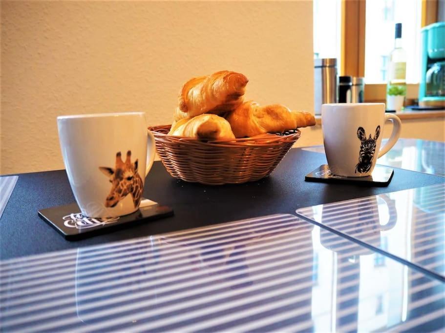 מגדבורג Modernes Apartment Mit Balkon מראה חיצוני תמונה