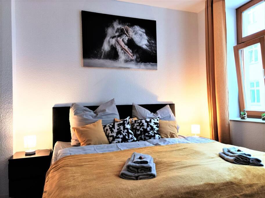 מגדבורג Modernes Apartment Mit Balkon מראה חיצוני תמונה